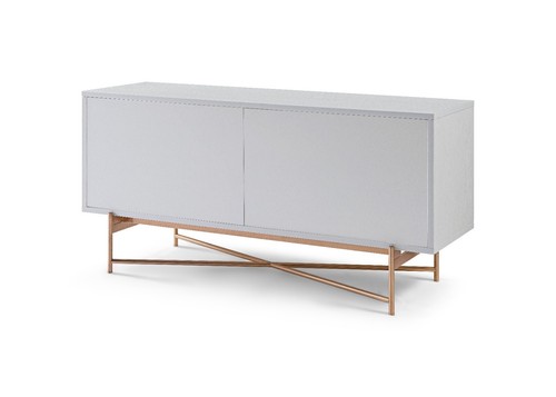 Door white stand media - white,