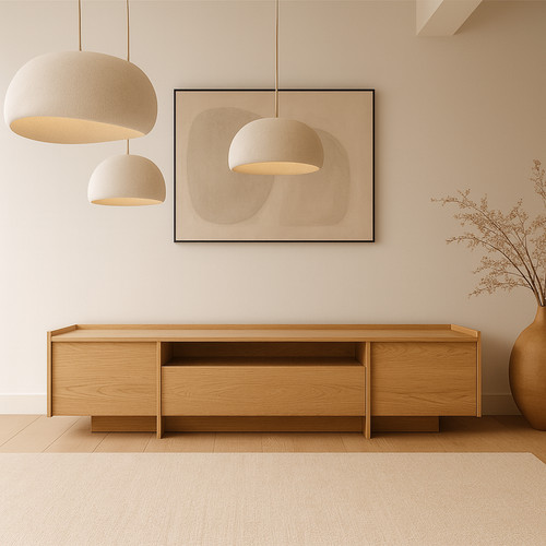 Sideboard low long cabinet - sideboard,