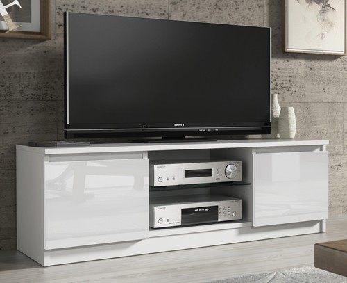 Unit cabinet stand white - tv,