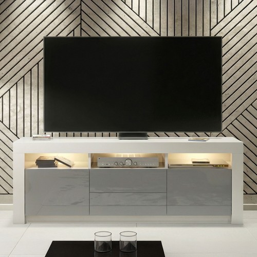 Unit stand cabinet white - tv,